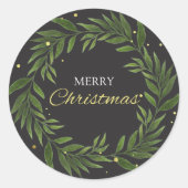Evergreen Christmas Circle Stickers (Voorkant)