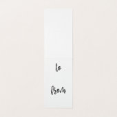 Evergreen Christmas Holiday Gevouwen Gift Label Kaart (Binnenkant ongevouwen)