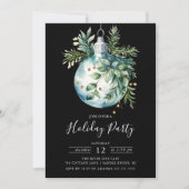 Evergreen Christmas Ornaments Holiday Party Kaart (Voorkant)