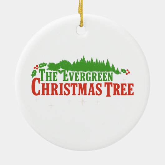 Evergreen Christmas Tree Ornament  (Achterkant)