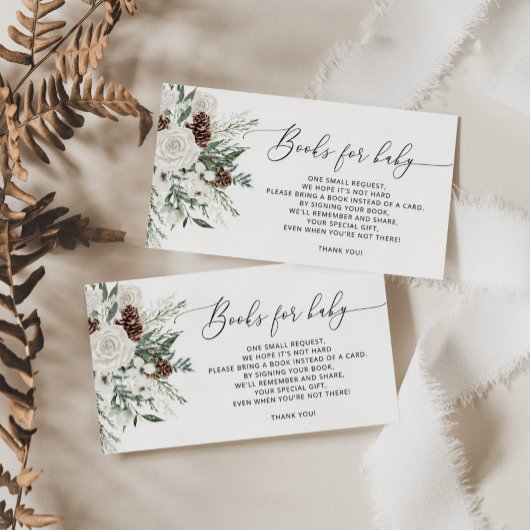 Evergreen Christmas winterboeken voor baby ticket Informatiekaartje