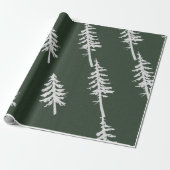 Evergreen Christmas Wrapping Paper Set Cadeaupapier (Uitgerold)