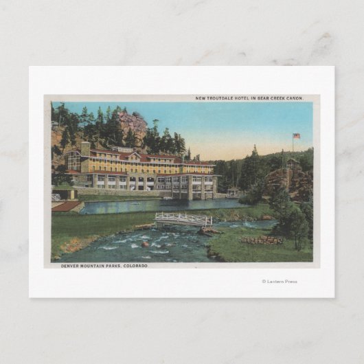 Evergreen, CO - Troutdale Hotel, Beer Creek Briefkaart (Voorkant)