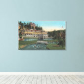 Evergreen, CO - Troutdale Hotel, Beer Creek Canvas Afdruk (Insitu (Houten vloer))