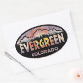 Evergreen Colorado houtovaar stickers (Envelop)