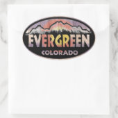 Evergreen Colorado houtovaar stickers (Tas)