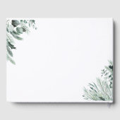 Evergreen & Cotton Flowers Elegant Wedding Gastenboek (Achterkant)