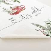 Evergreen cozy baby de kou buiten sherpa deken (3/4)