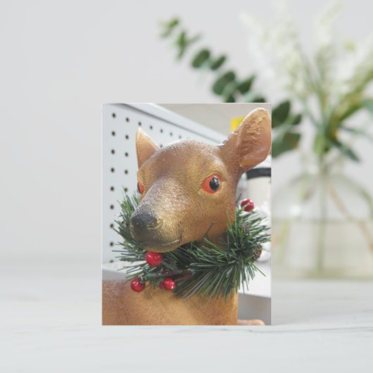 Evergreen Deer Briefkaart (Staand voorkant)