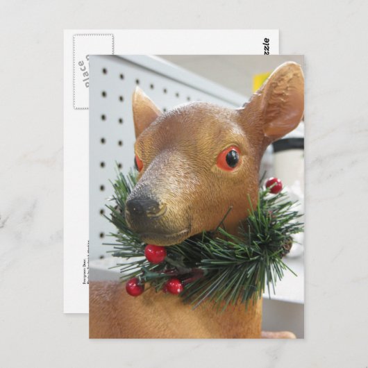 Evergreen Deer Briefkaart (Voorkant / Achterkant)