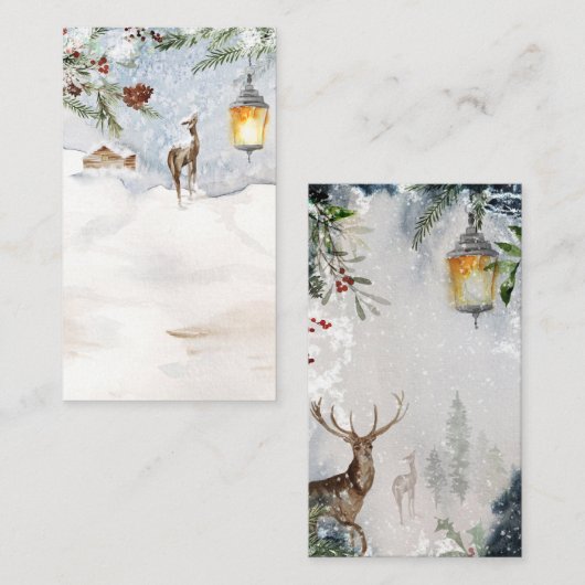 Evergreen display schouwer blank informatiekaartje (Voorkant / Achterkant)