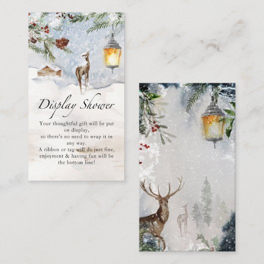 Evergreen display schouwer informatiekaartje (Voorkant / Achterkant)