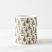 Evergreen Dreams: Een bos van kerstbomen Koffiemok (Center)