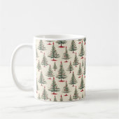 Evergreen Dreams: Een bos van kerstbomen Koffiemok (Links)