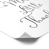 Evergreen Een vrolijk beetje bedankt Favorieten Poster (Hoek)