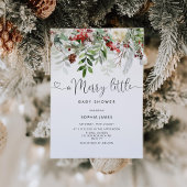 Evergreen Een vrolijk klein baby shower Kaart