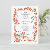 Evergreen Elegance bruiloft Kaart (Staand voorkant)