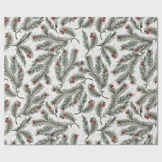 Evergreen Elegance Cadeaupapier (Vlak)