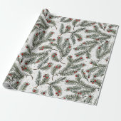 Evergreen Elegance Cadeaupapier (Uitgerold)