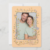 Evergreen Elegance Huwelijksuitnodiging Kaart (Achterkant)