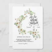 Evergreen Elegance Huwelijksuitnodiging Kaart (Voorkant)