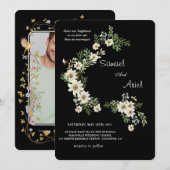 Evergreen Elegance Huwelijksuitnodiging Kaart (Voorkant / Achterkant)