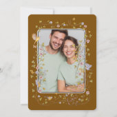 Evergreen Elegance Huwelijksuitnodiging Kaart (Achterkant)