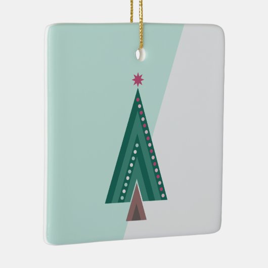 Evergreen Elegance Tree Keramisch Ornament (Rechts)
