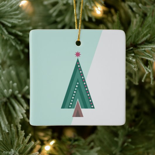 Evergreen Elegance Tree Keramisch Ornament (Boom)