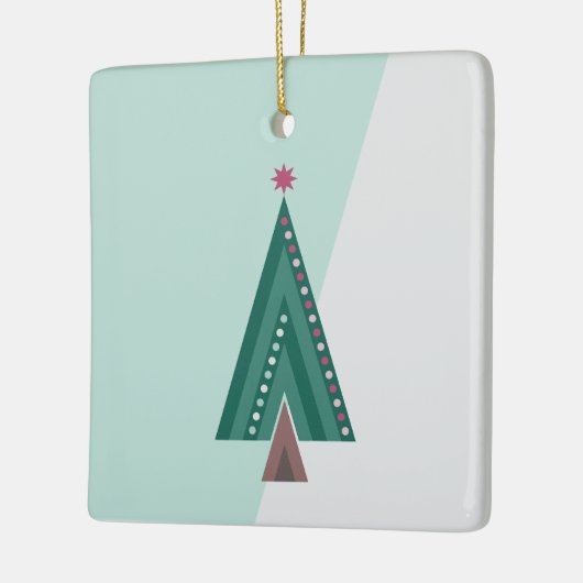 Evergreen Elegance Tree Keramisch Ornament (Links)