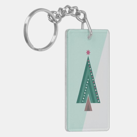 Evergreen Elegance Tree Sleutelhanger (Voorkant Links)
