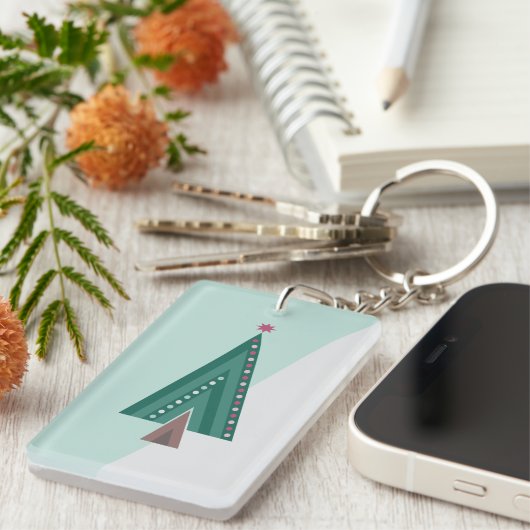 Evergreen Elegance Tree Sleutelhanger (Voorkant Rechts)
