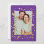 Evergreen Elegance Wedding Kaart (Achterkant)