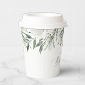 Evergreen elegant dennenappel baby shower papieren bekers (Rechts)