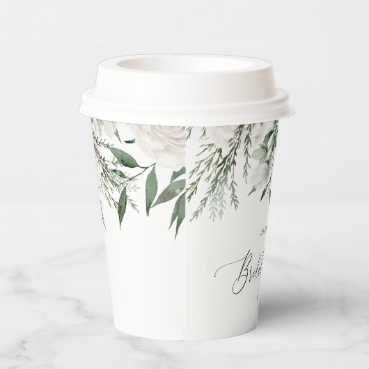 Evergreen elegant dennenappel vrijgezellenfeest papieren bekers (Rechts)