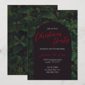 Evergreen Elegant Kerstfeestdag Kaart (Voorkant / Achterkant)