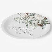 Evergreen elegant vrijgezellenfeest papieren bordje (Gekanteld)