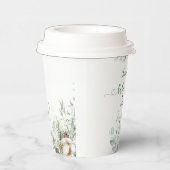 Evergreen elegante dennenappel baby shower papier papieren bekers (Rechts)