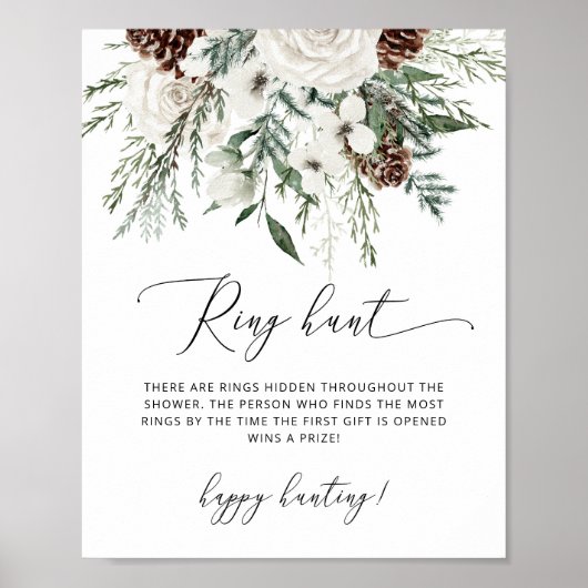 Evergreen elegante ringjacht vrijgezellenfeest spe poster (Voorkant)