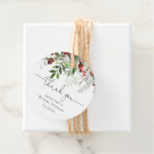 Evergreen elegante vrijgezellenfeest dank u bedankjes labels (In situ)