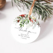 Evergreen elegante vrijgezellenfeest dank u bedankjes labels