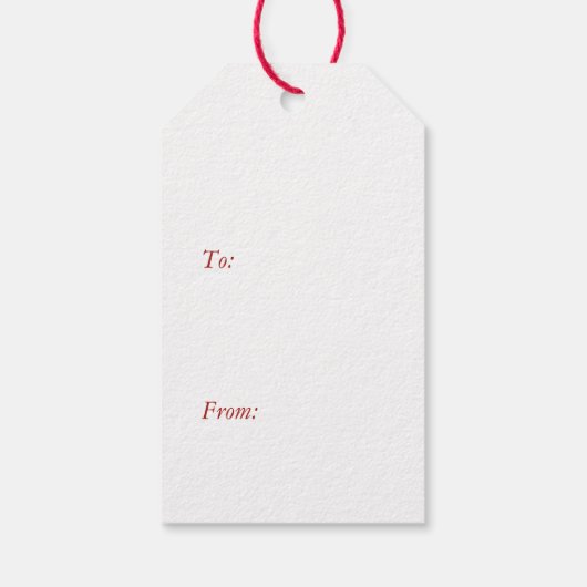 Evergreen en Berries Joy Label Cadeaulabel (Achterkant)