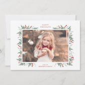 Evergreen en Berries Kaart (Voorkant)