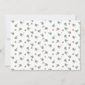 Evergreen en Berries Kaart (Achterkant)