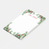 Evergreen en Berries Post It Notes (Schuin)