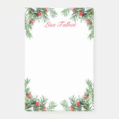 Evergreen en Berries Post It Notes (Voorkant)