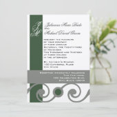 Evergreen en grijs kaart (Staand voorkant)