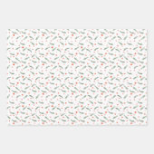 Evergreen en Red Holiday Inpakpapier Vel (Voorkant)