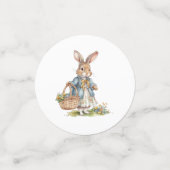 Evergreen Eucalyptus Peter Rabbit Baby shower Confetti (Kleine voorkant)