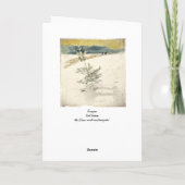 Evergreen Feestdagen Kaart (Achterkant)